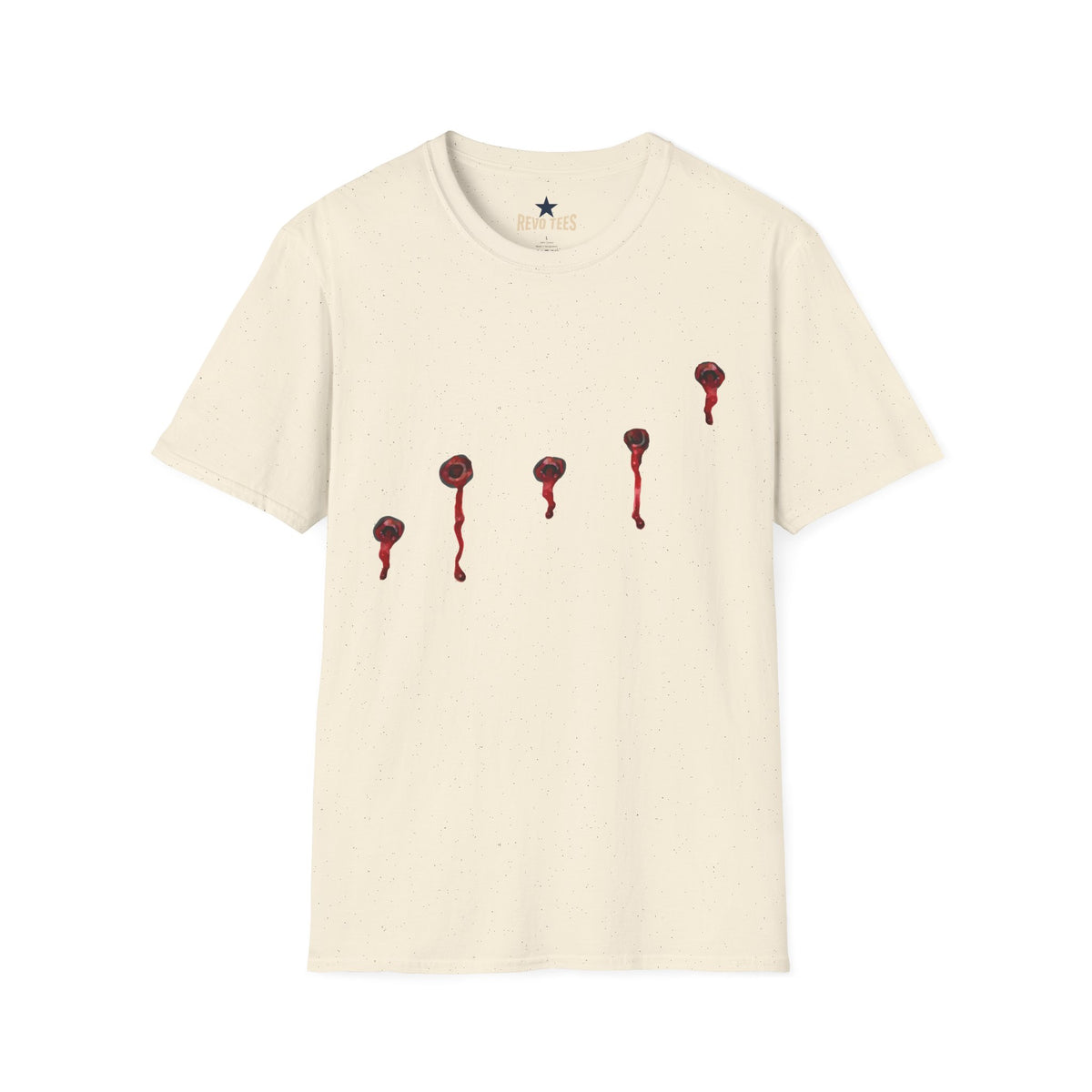 Revotees Minimal Red Drip Eyeballs Graphic T-Shirt - alternate view 5