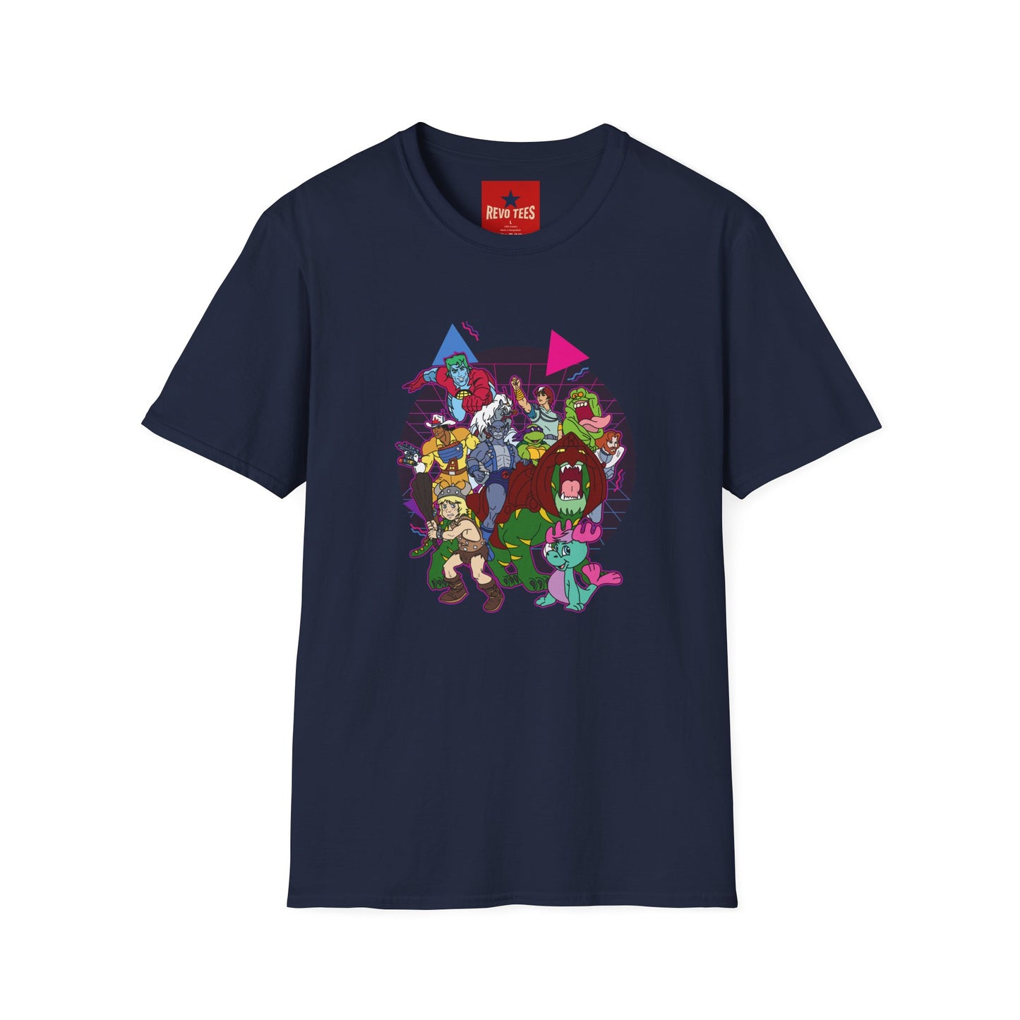 Retro Cartoon Monsters T‑Shirt — Vintage 80s Monster Crew Graphic Tee