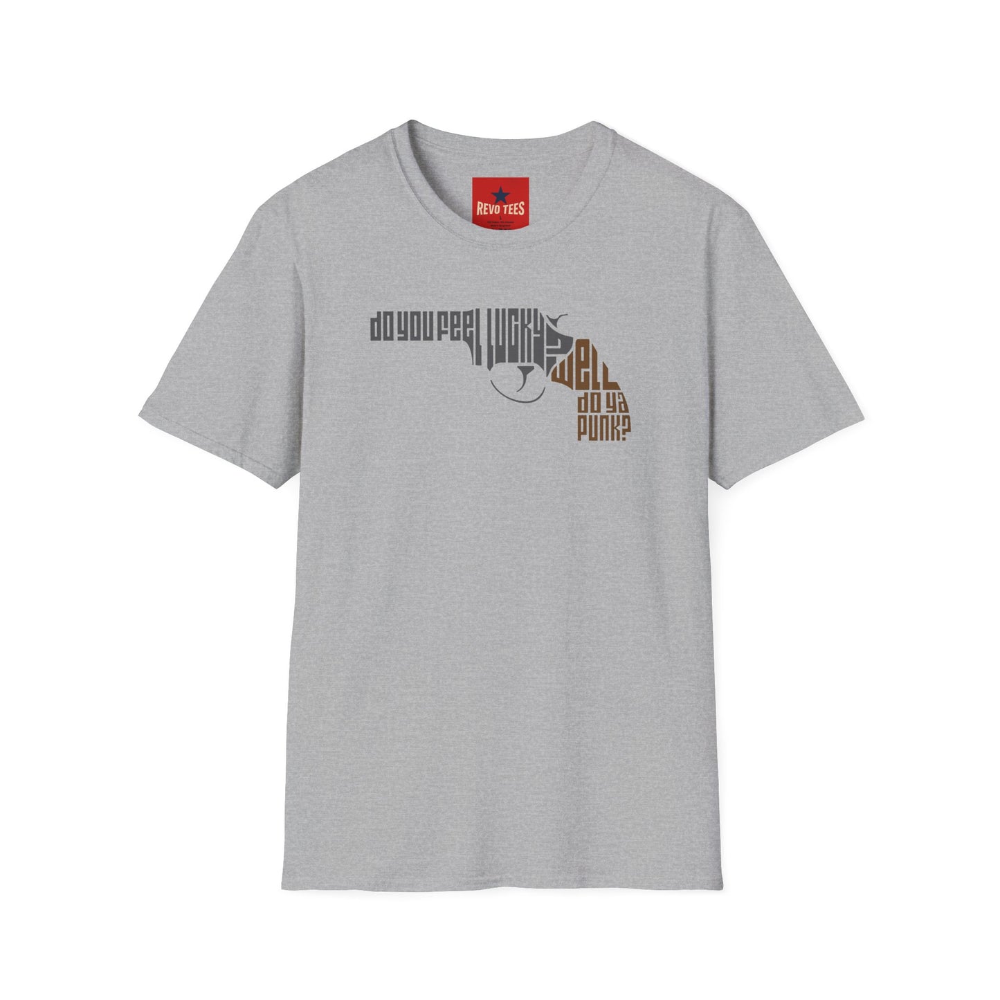 T-Shirt — "Do You Feel Lucky, Punk?" Retro Typographic Design