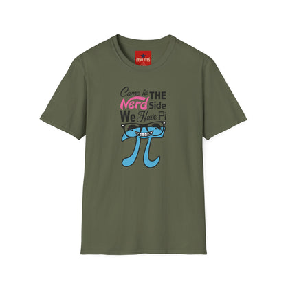 Nerd Side Pi T-Shirt — "Come to the Nerd Side We Have Pi" Math Graphic Tee