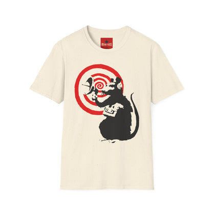 Banksy-Style Rat Target T-Shirt — Street Art Graphic Tee