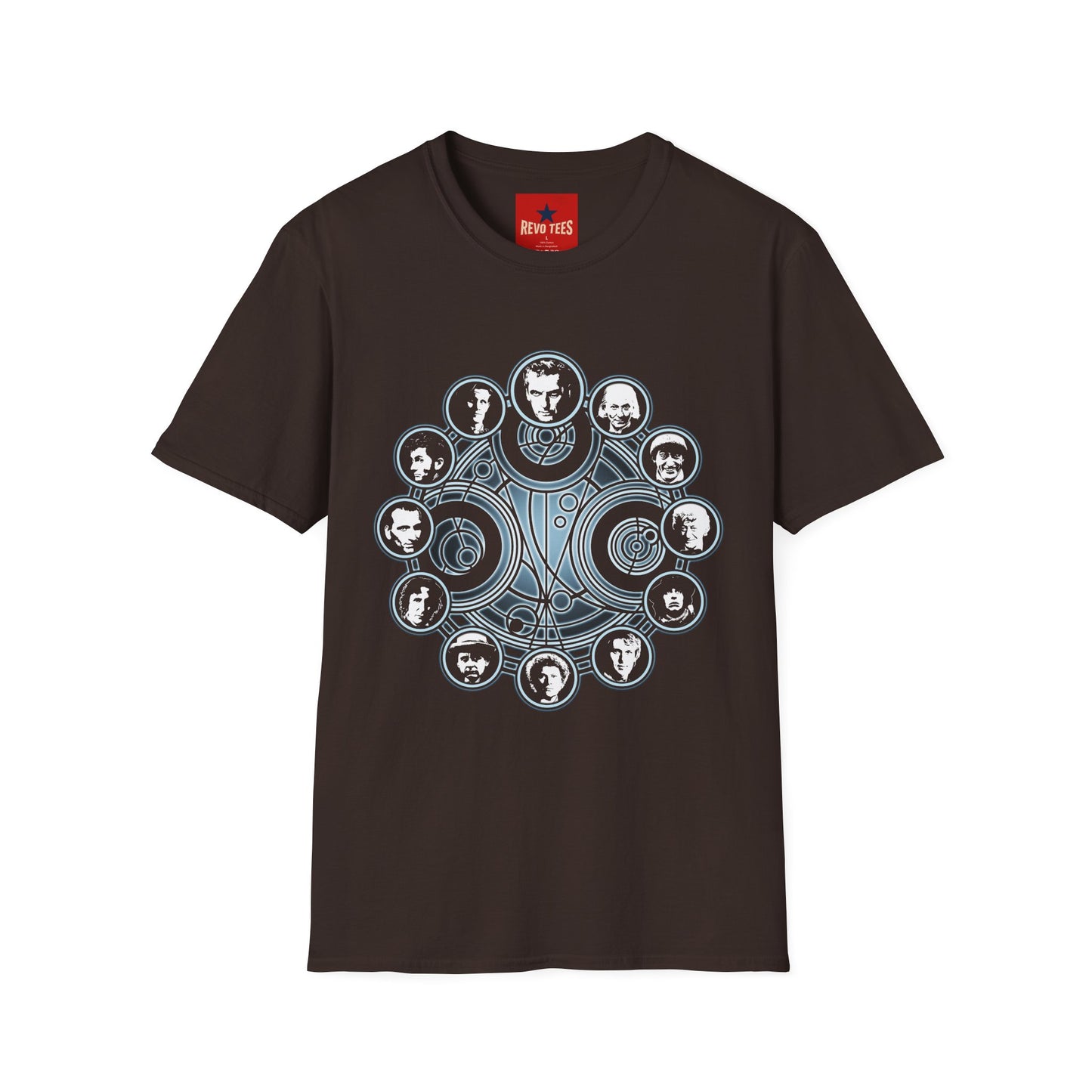 Dr Who Band Members Circle T-Shirt — Vintage Portrait Rock Tee