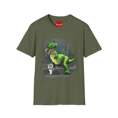 T-Rex Graphic T-Shirt – Cute Green Dinosaur Design
