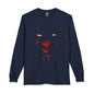 Horror Clown Face Long Sleeve Tee – 'IT' Pennywise Minimalist Graphic