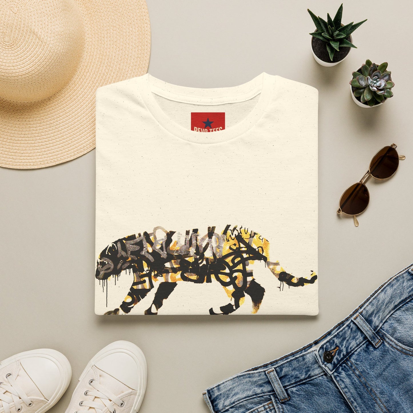 Banksy Graffiti Tiger T-Shirt — Urban Street Art Cat Tee