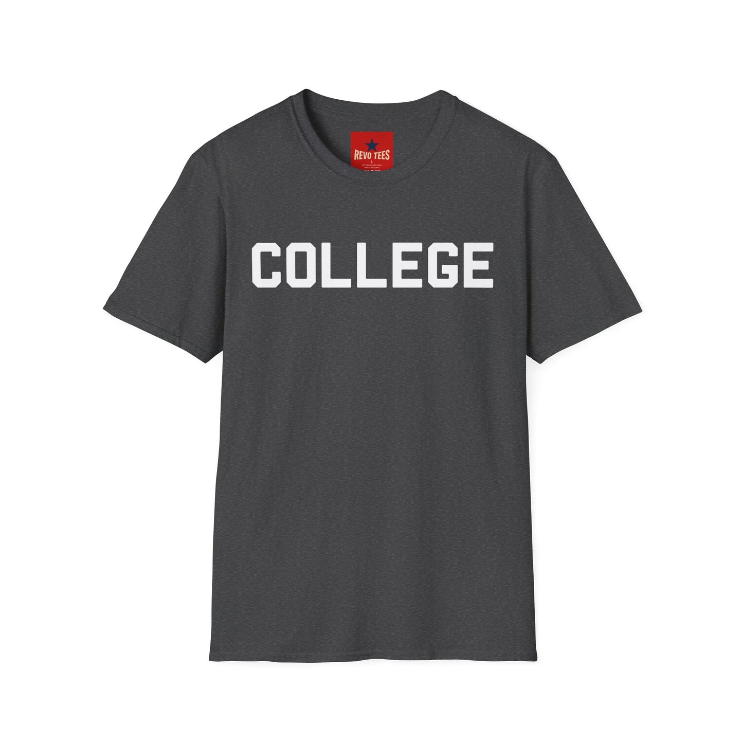 College Graphic T‑Shirt — Bold Campus Text Tee