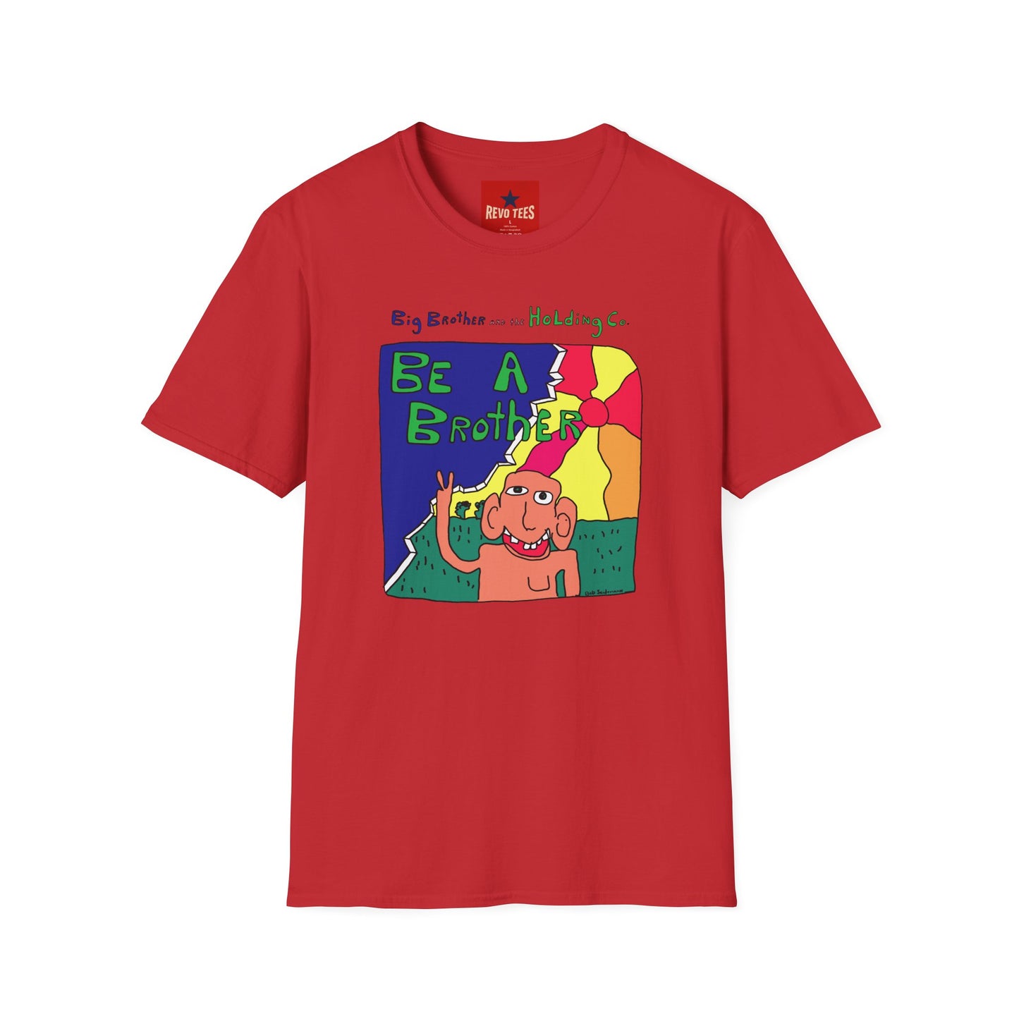Be A Brother Graphic T-Shirt — Colorful Retro Cartoon Tee