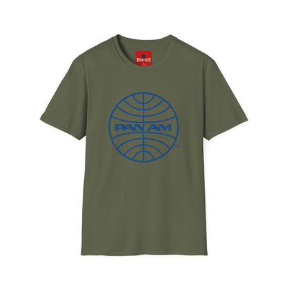 Pan Am Retro Logo T-Shirt — Vintage Airline Travel Tee