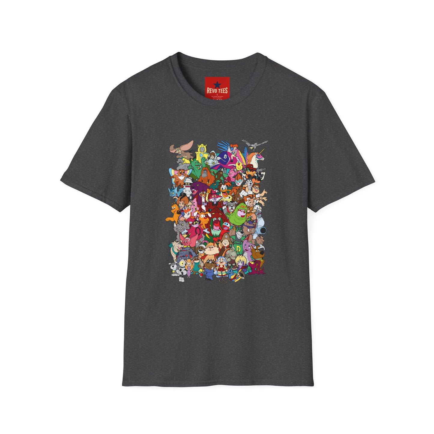 Retro Cartoon Characters Collage T-Shirt