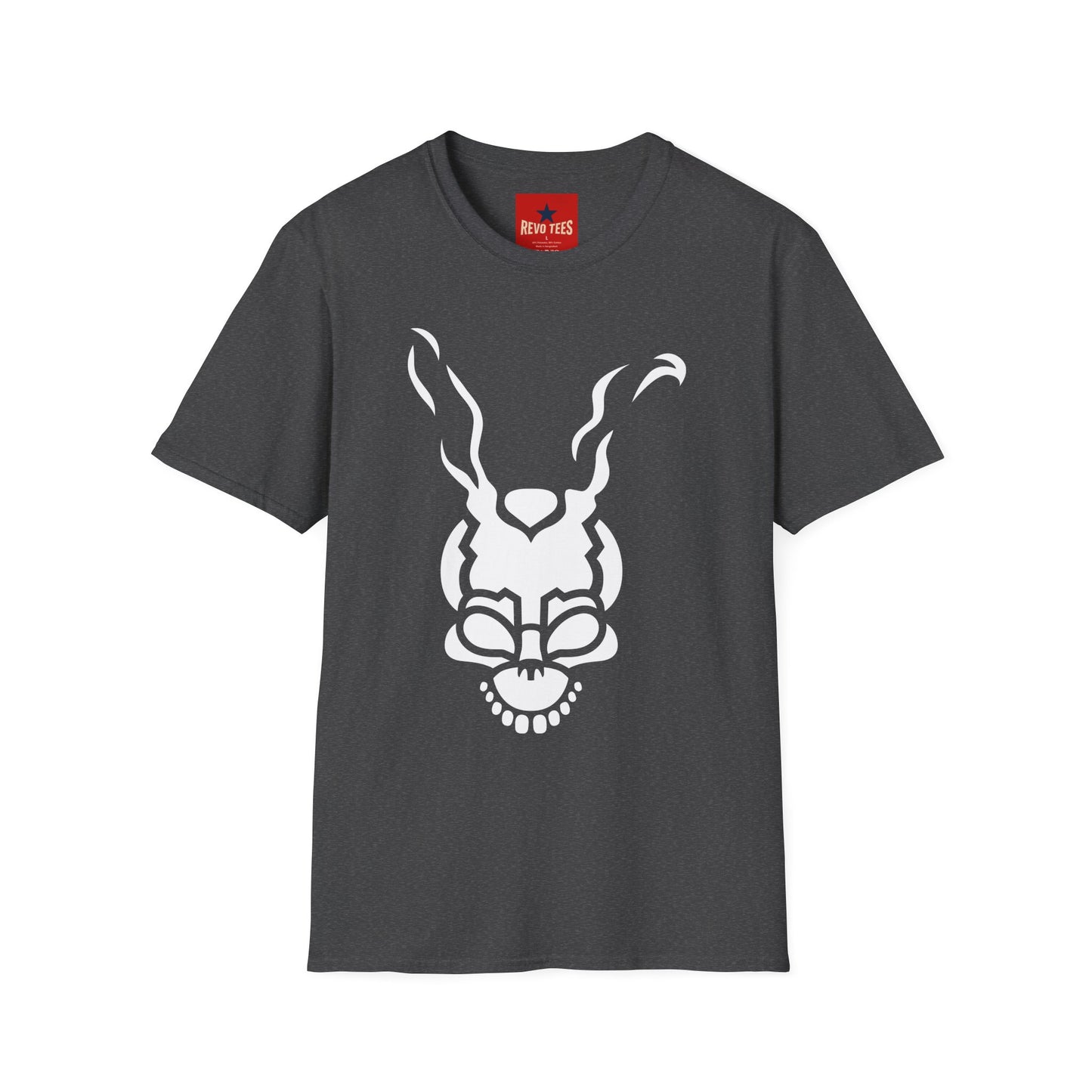 Frank Rabbit Skull T-Shirt — Surreal Horror Bunny Graphic Tee