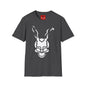 Frank Rabbit Skull T-Shirt — Surreal Horror Bunny Graphic Tee