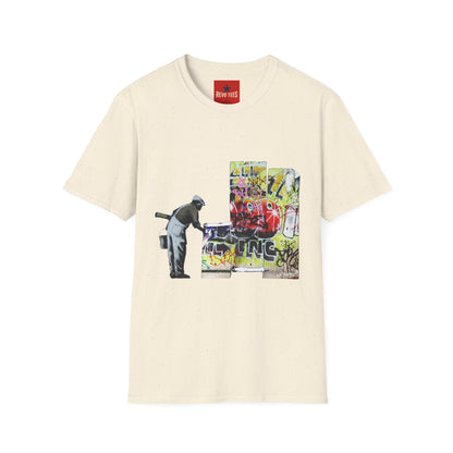 Banksy Graffiti Cleaner T-Shirt — Urban Street Art Tee