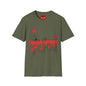Poppy Field Shirt — Whimsical Floral Illustration Tee with Red Poppies