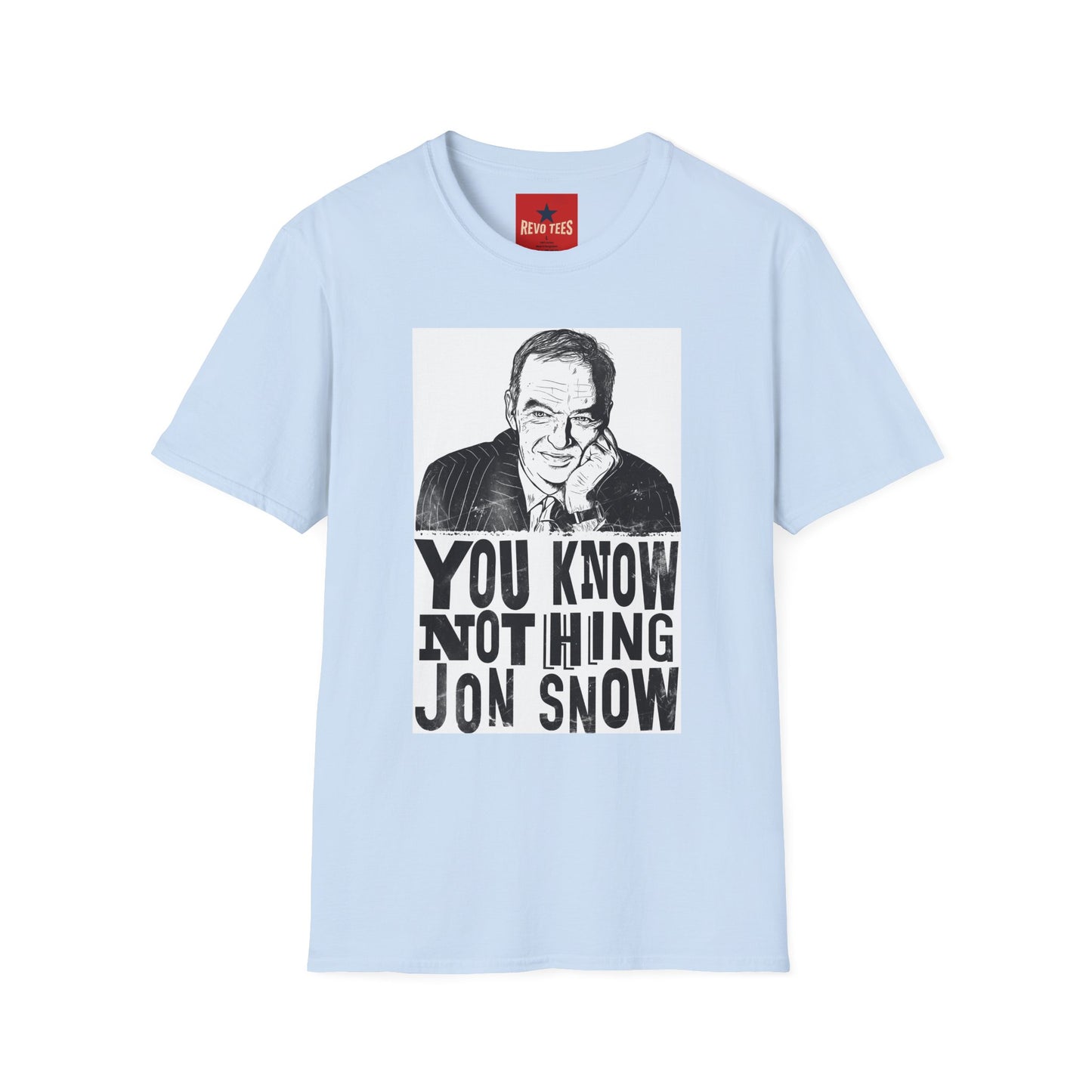 T-Shirt — "You Know Nothing Jon Snow" Graphic Tee (Sketch Portrait)