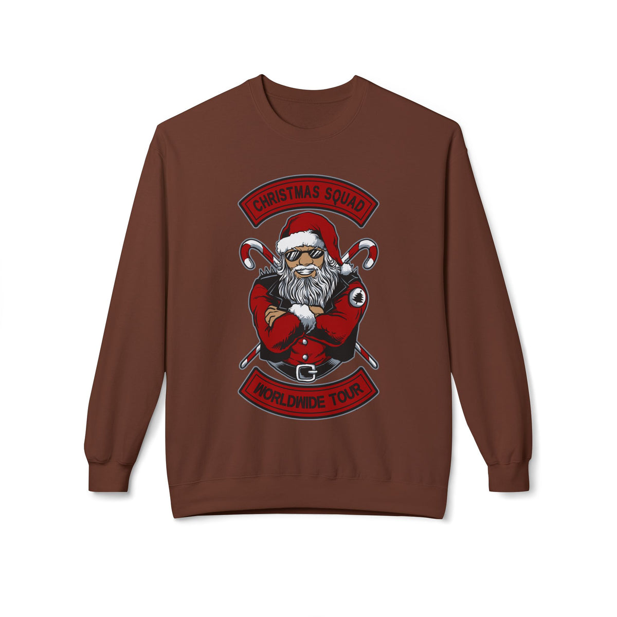 Santa Skull — Christmas Skull Rock-N-Roll Tour Crewneck Sweatshirt