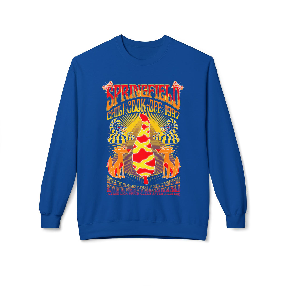 Chili Cook-Off Crewneck Sweatshirt — Springfield Chili Festival Graphic