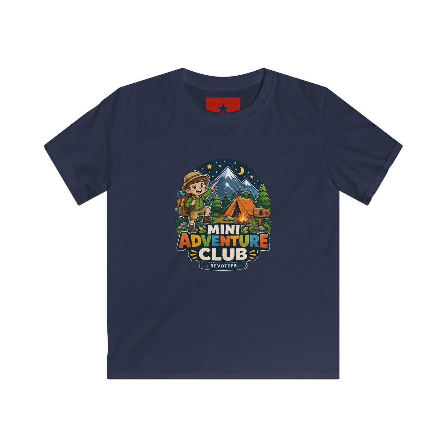 Kids Adventure Club T-Shirt — Mini Explorer Camping Tee