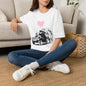 Banksy T-Shirt — Pink Drip Heart with Tank Graffiti Tee