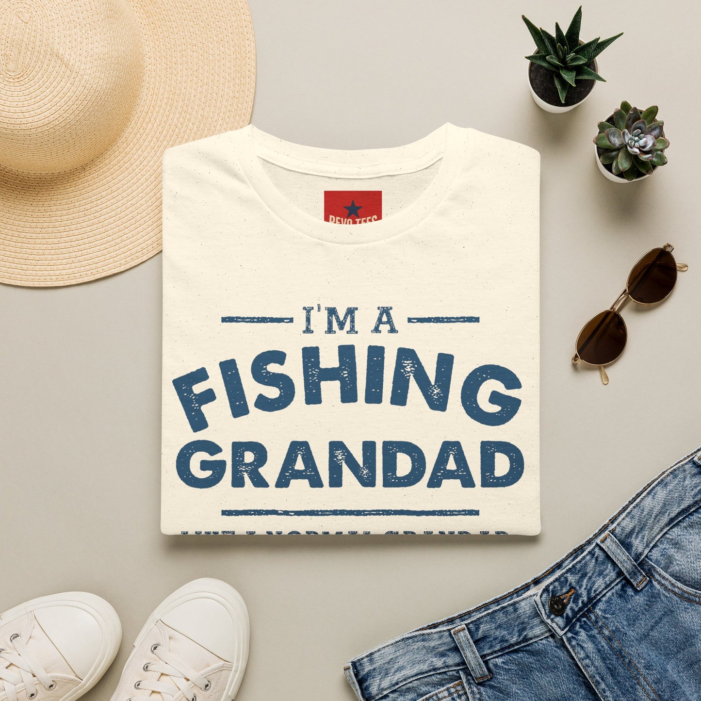 Fishing Grandad T-Shirt — "I'm a Fishing Grandad" Graphic Tee for Proud Grandpa, Father’s Day Gift