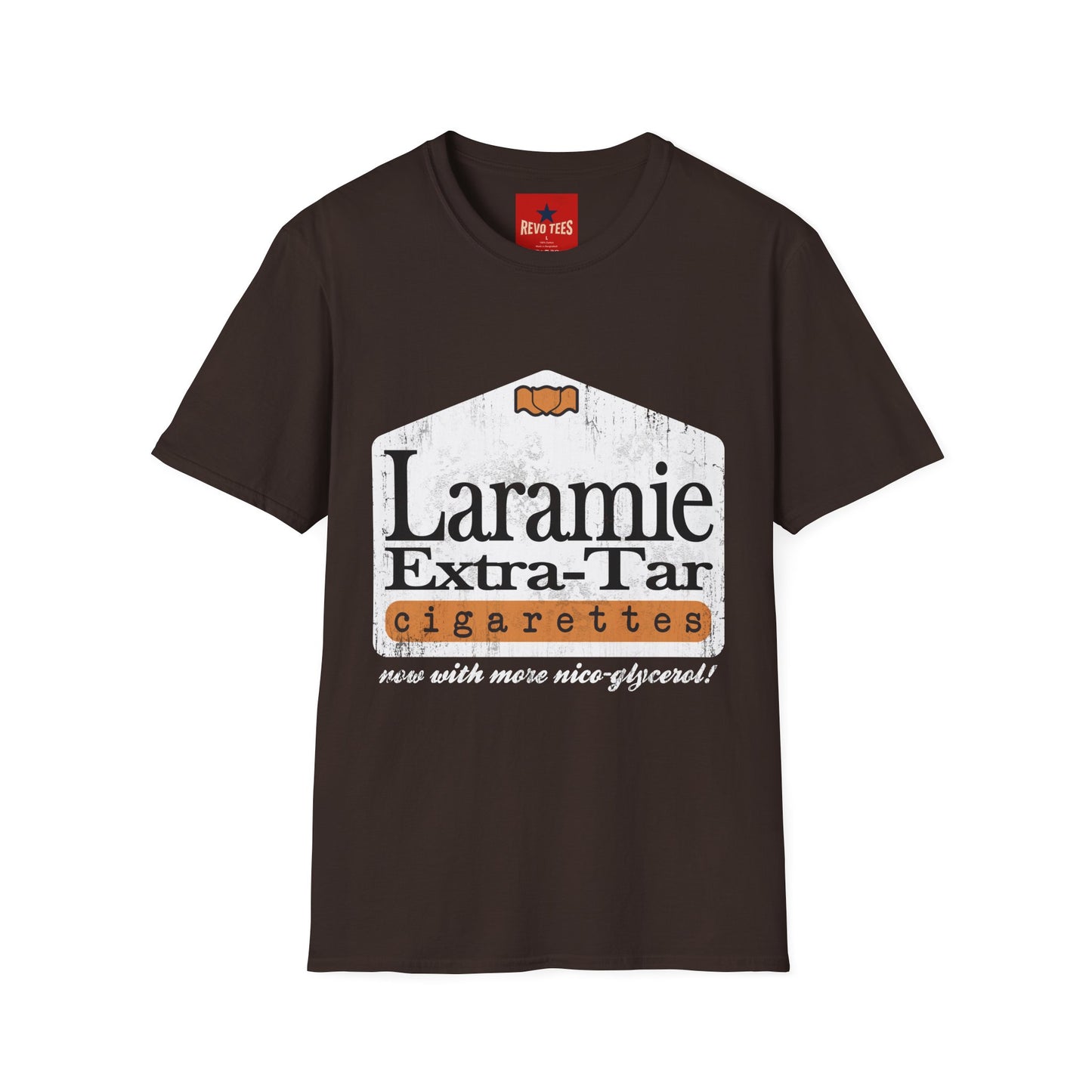 Laramie Vintage Cigarette Logo Tee - Retro Graphic T-Shirt