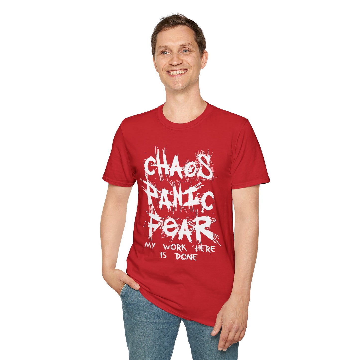 Chaos Panic Fear - Unisex Softstyle T-Shirt