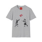 Banksy No More Games T-Shirt — Vintage Kids Throwing 'No More Games' Patch Graphic Tee
