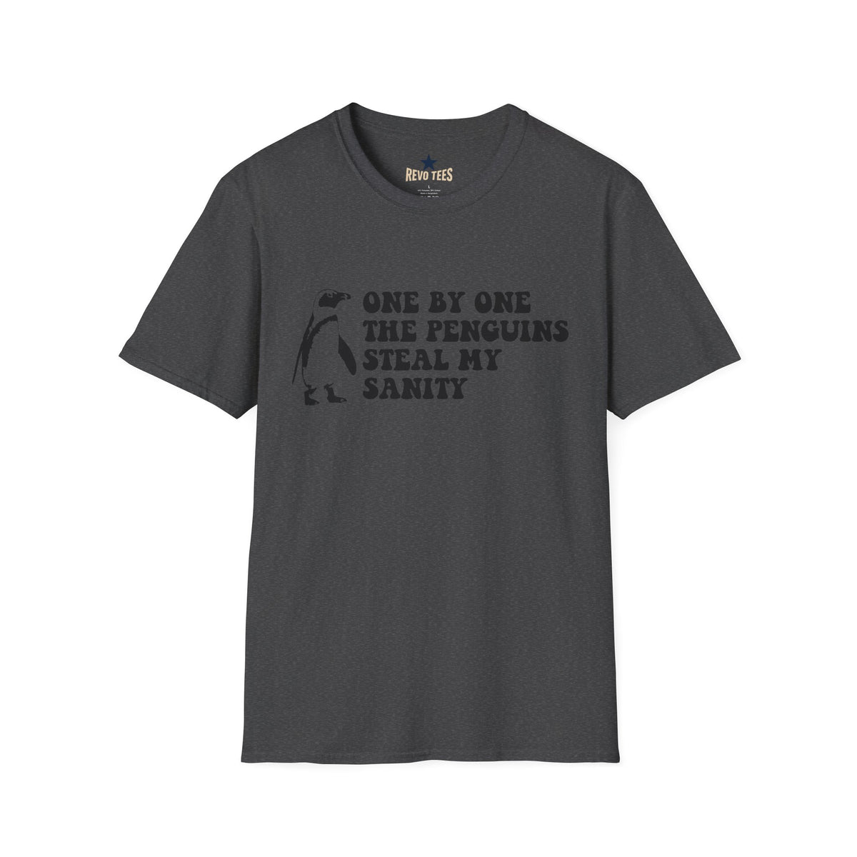 Revotees Penguins Steal My Sanity Unisex Softstyle T-Shirt - alternate view 5