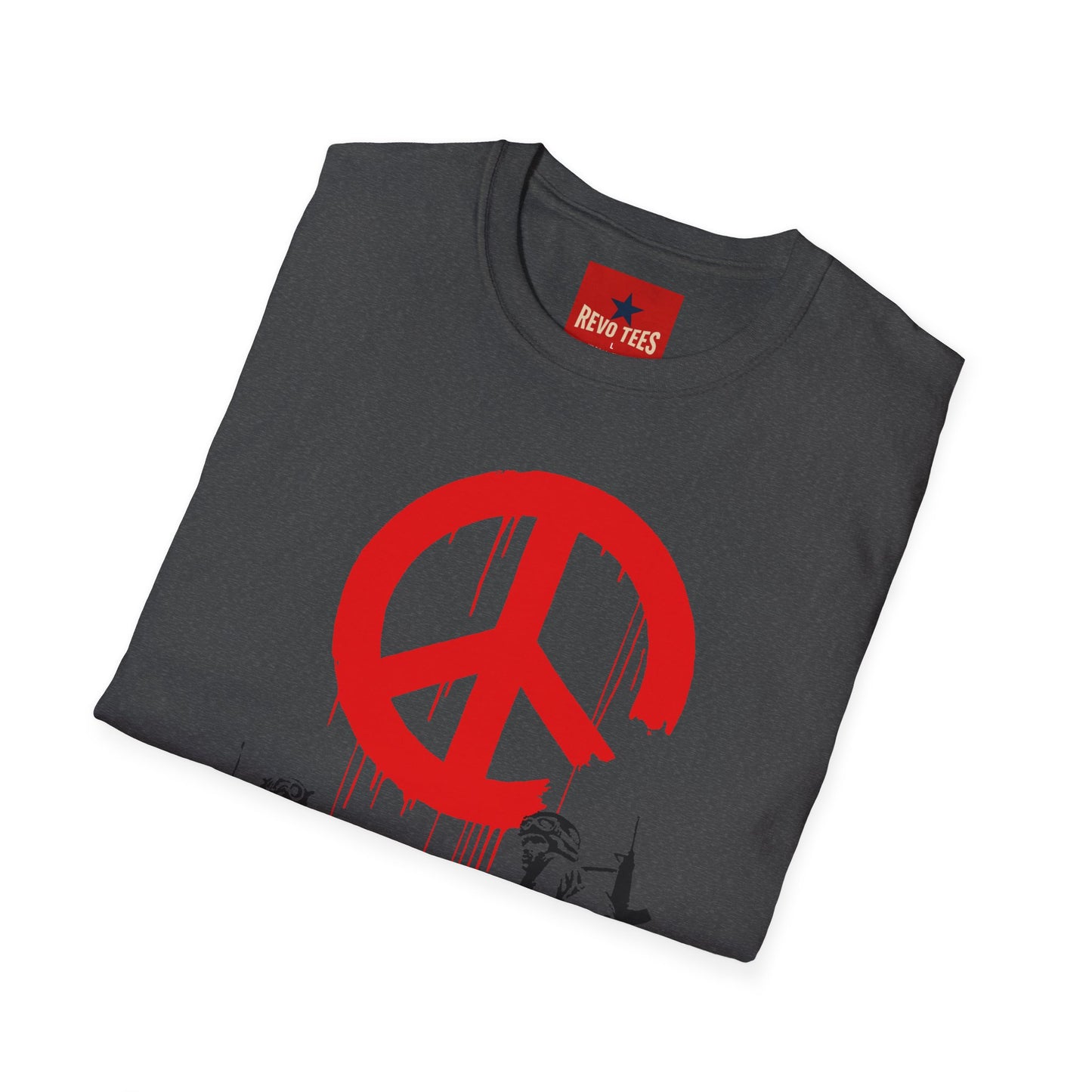 Banksy Peace Symbol Graffiti T-Shirt – Red Drip Street Art Tee