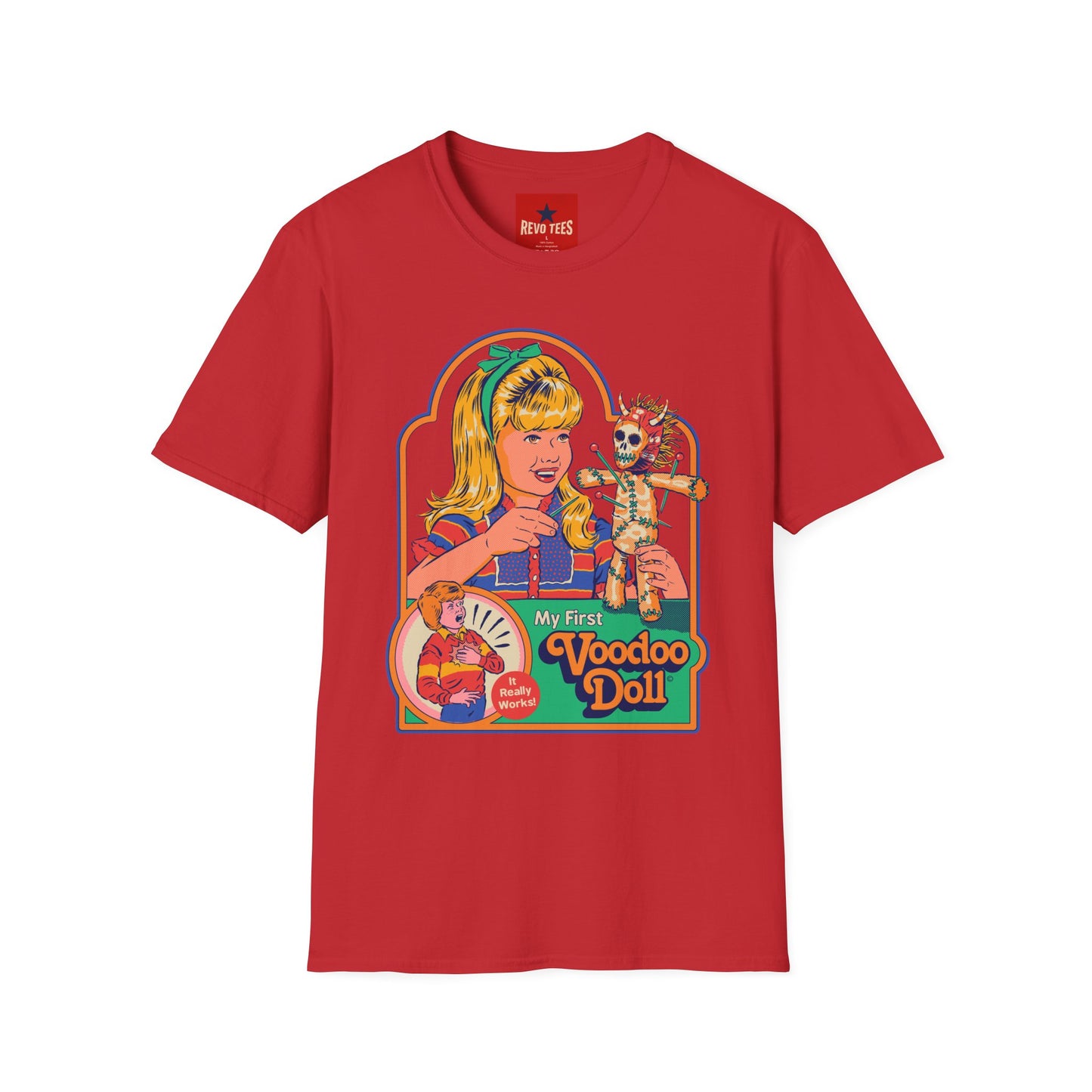 Voodoo Doll Retro Graphic T-Shirt — Vintage Doll Horror Tee