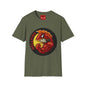 Red Devilfish Graphic T-Shirt — Bold Retro Sea Monster Tee