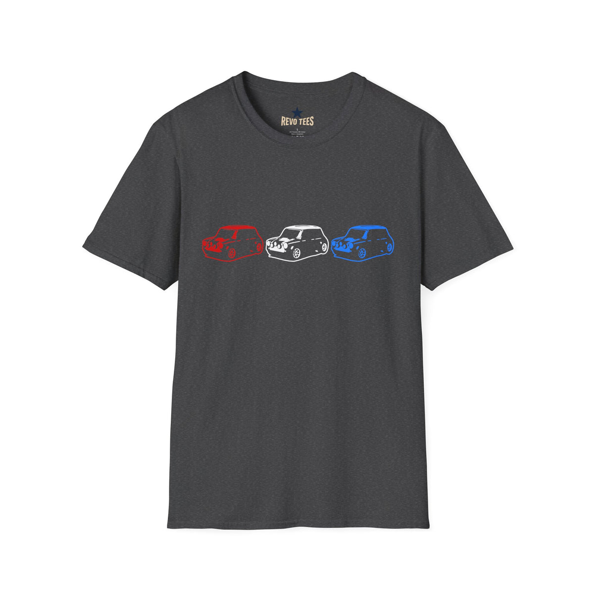 Revotees 3 Mini Classic Cooper Cars Unisex Softstyle T-Shirt