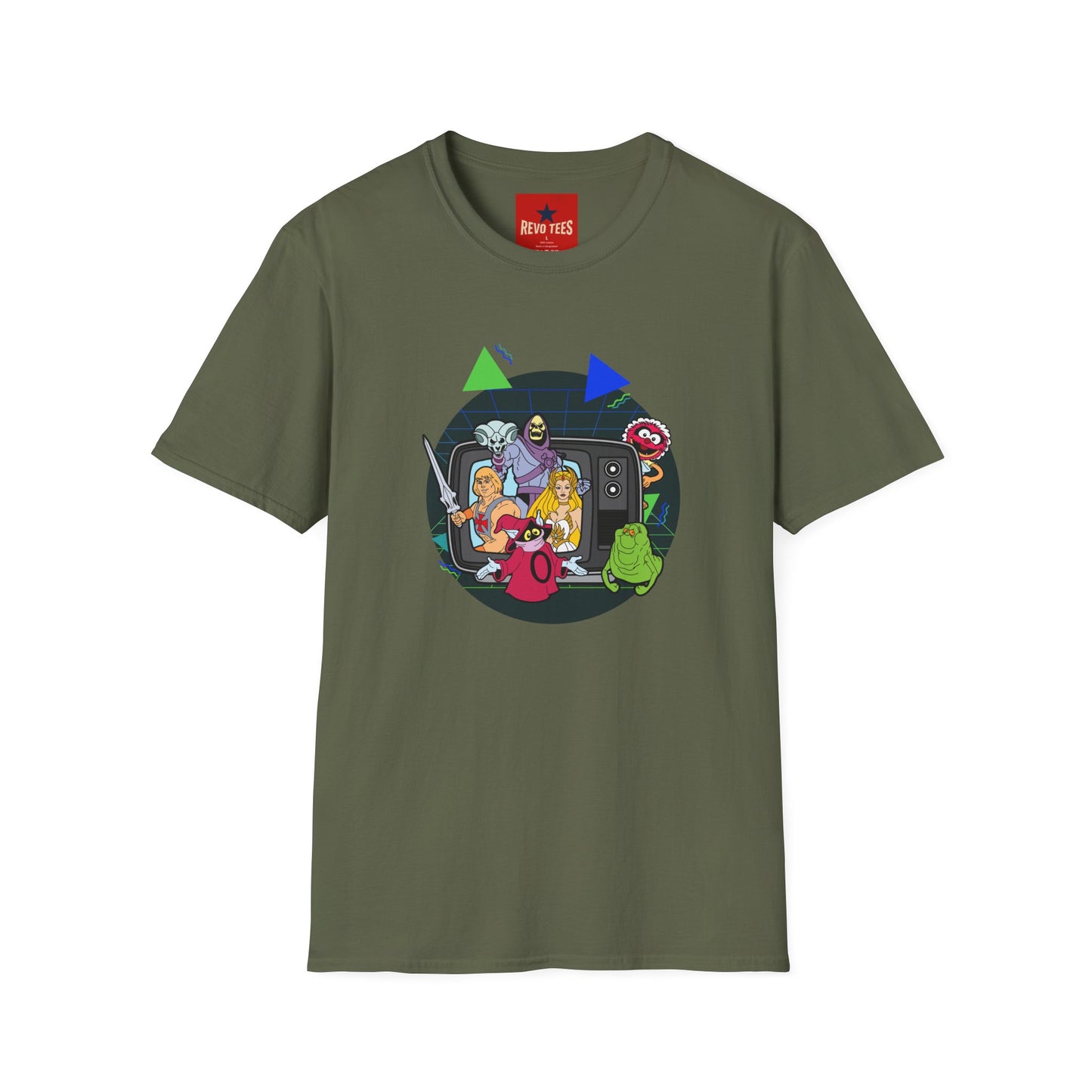 Retro Cartoon Monster Crew T-Shirt — 80s TV Horror Parody Graphic Tee
