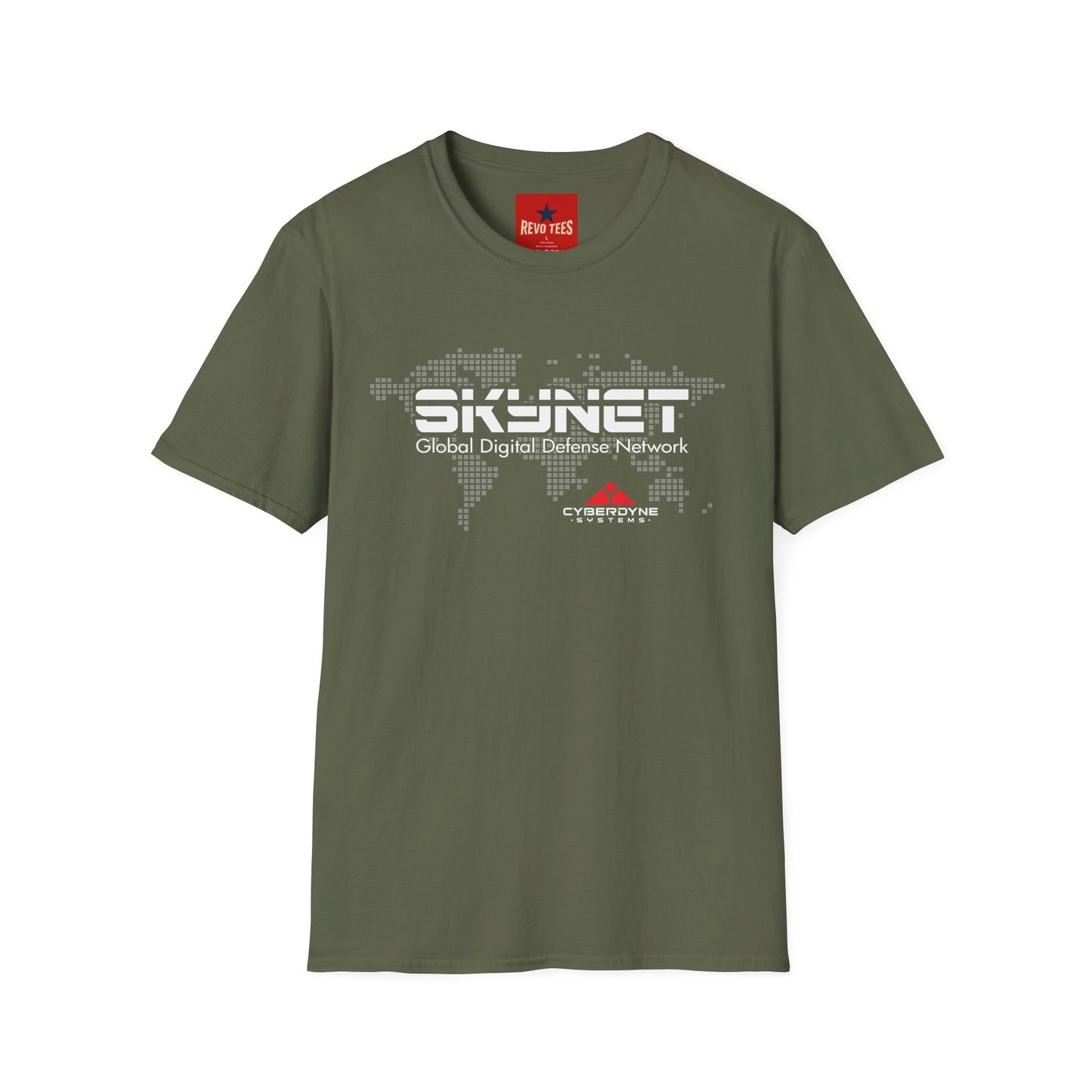 Terminator Skynet Global Digital Defense Network T-Shirt — Cybersecurity Futuristic Tech Tee