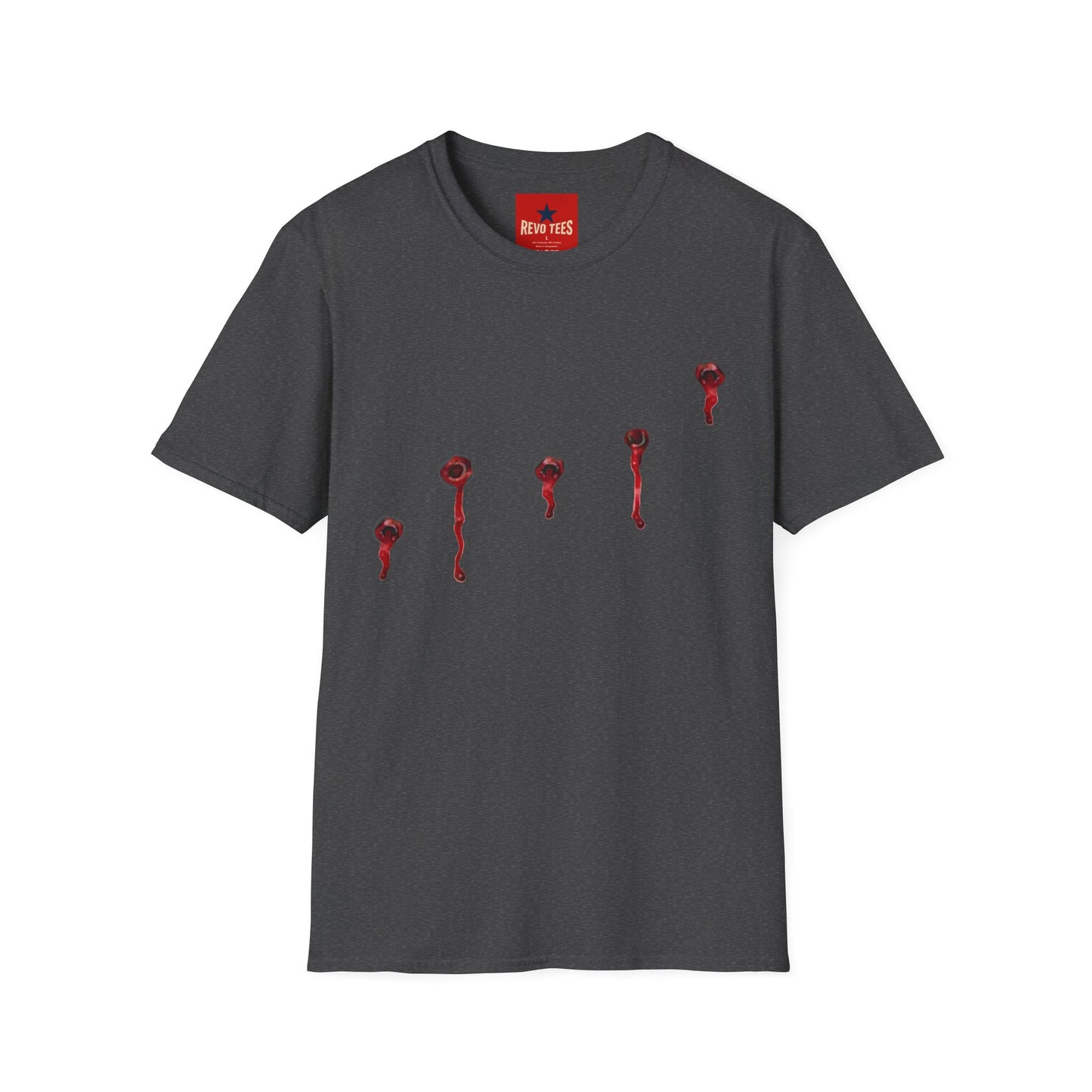 T-Shirt — Minimal Red Drip Eyeballs Graphic Tee