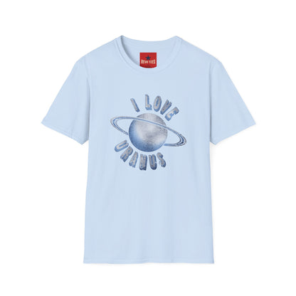 I Love Uranus T‑Shirt — Retro Saturn Graphic Tee for Space Lovers