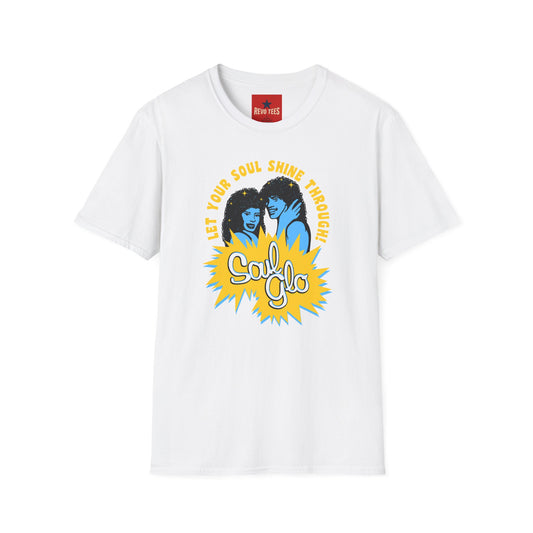 Revotees Soul Glo Retro Let Your Soul Shine Through 80s Inspired Graphic T-Shirt