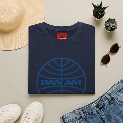 Pan Am Retro Logo T-Shirt — Vintage Airline Travel Tee