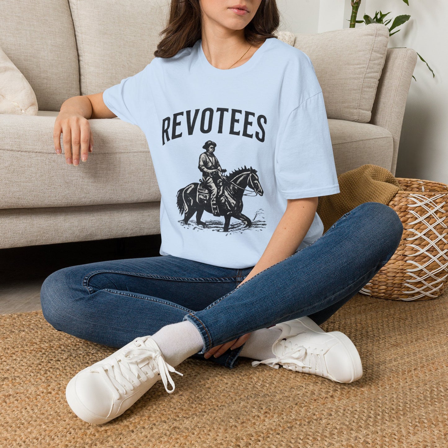 Revotees Vintage Western T-Shirt — Cowboy Horse Graphic Tee