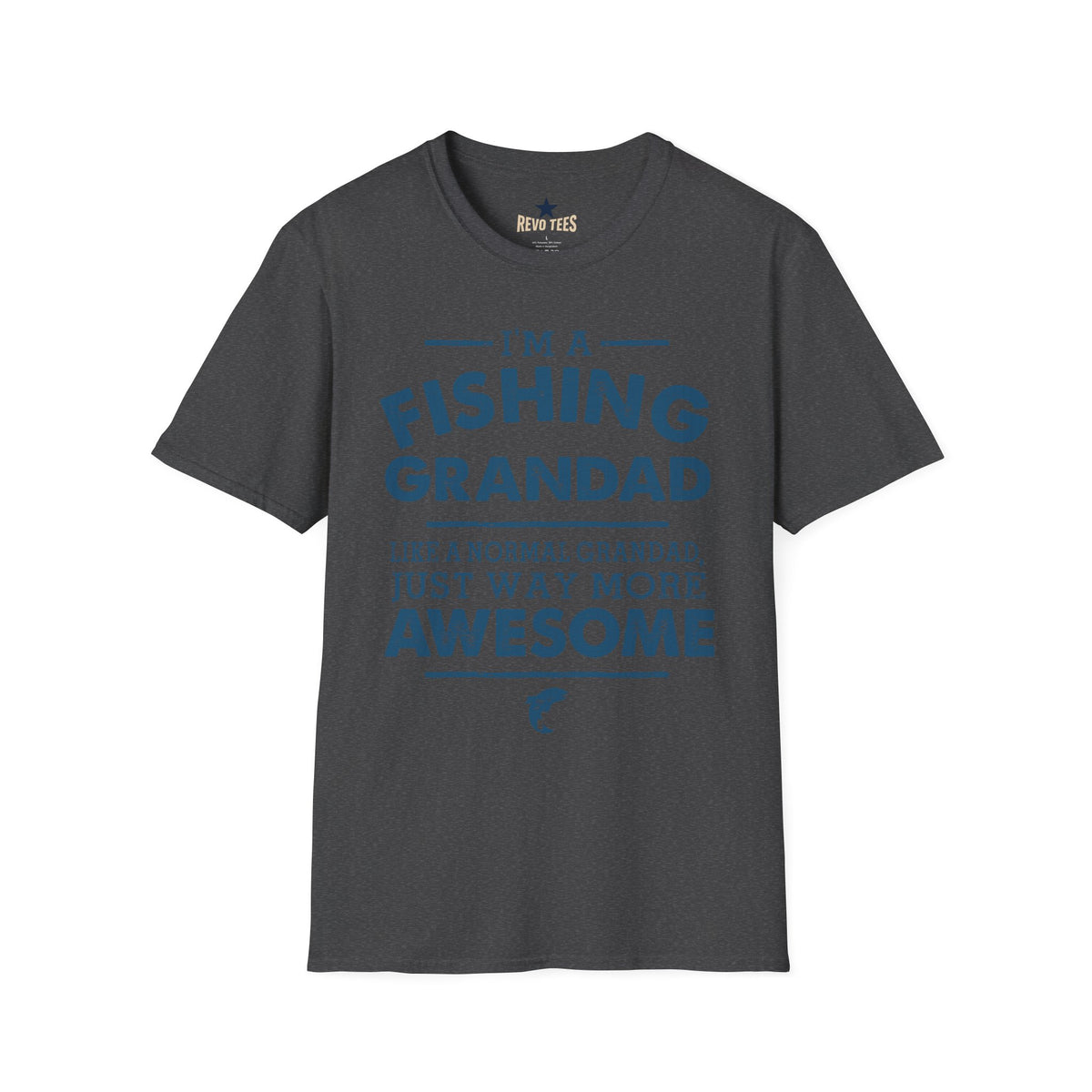 Revotees Fishing Grandad Im a Fishing Grandad Graphic for Proud Grandpa Father S Day Gift T-Shirt - alternate view 7