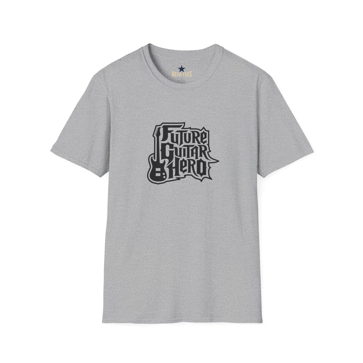 Revotees Future Guitar Hero Unisex Softstyle T-Shirt - alternate view 3