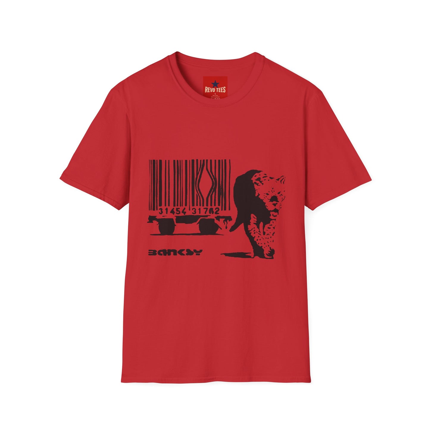 Barcode Cow Graphic T‑Shirt — Animal Rights / Eco Protest Tee