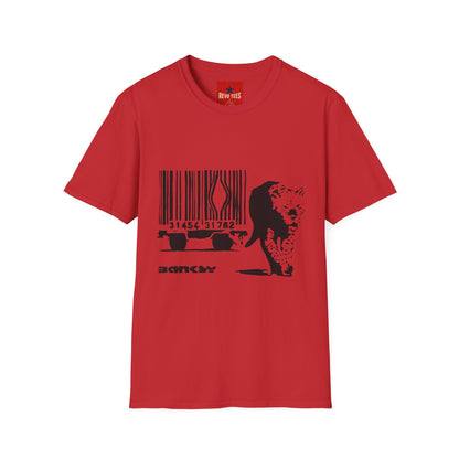 Barcode Cow Graphic T‑Shirt — Animal Rights / Eco Protest Tee