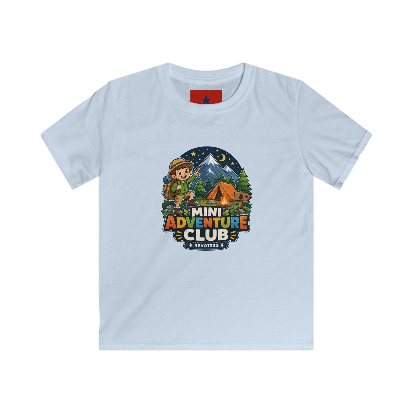 Kids Adventure Club T-Shirt — Mini Explorer Camping Tee