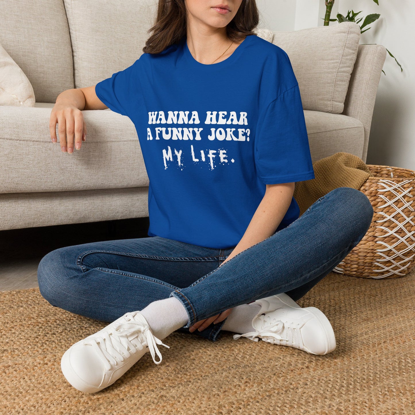 Wanna Hear a Funny Joke - Unisex Softstyle T-Shirt