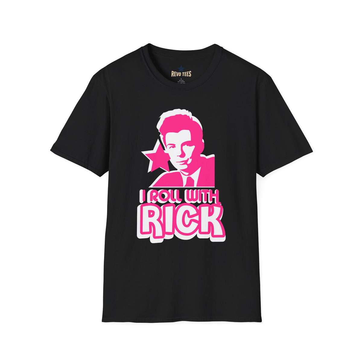 Revotees Rick Astley Unisex Softstyle T-Shirt - alternate view 3
