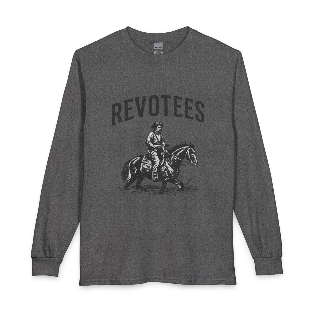 Revotees Rider Long-Sleeve Vintage Western Horse Graphic T-Shirt - alternate view 5
