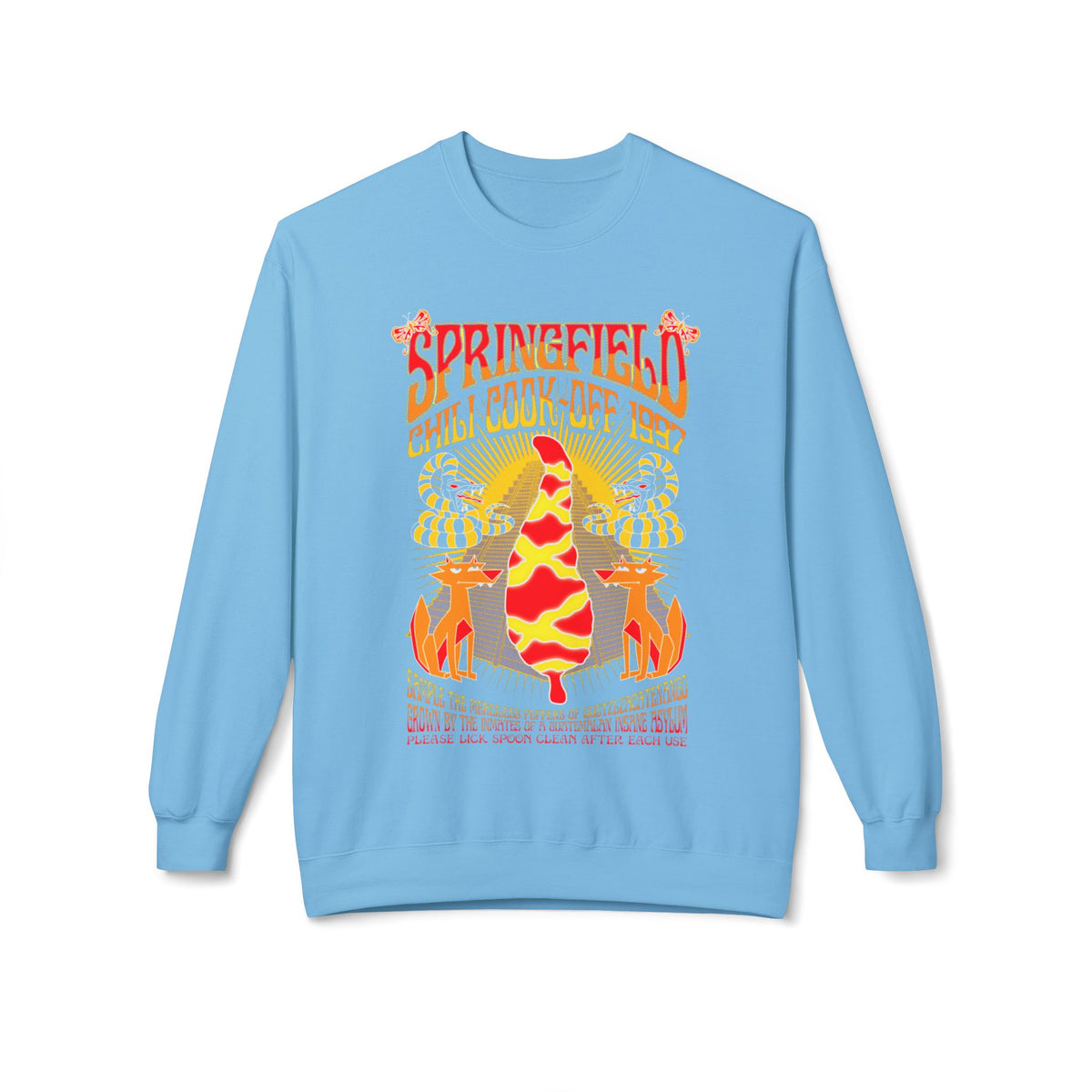 Chili Cook-Off Crewneck Sweatshirt — Springfield Chili Festival Graphic