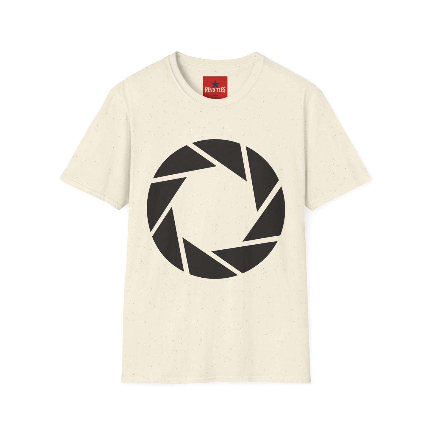 Camera Aperture Logo T-Shirt — Minimal Photographer Tee