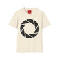 Camera Aperture Logo T-Shirt — Minimal Photographer Tee