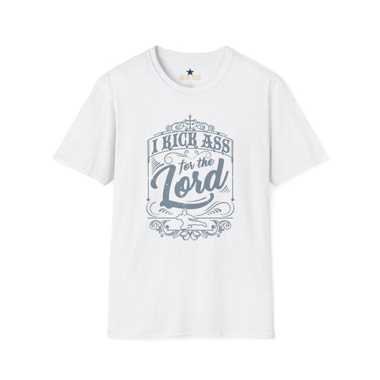 Revotees Christian Graphic I Kick Ass for the Lord Inspirational Faith T-Shirt - alternate view 2